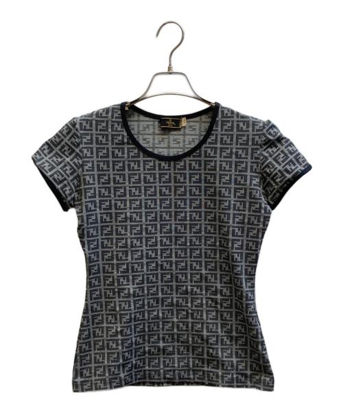 FENDI（フェンディ）FENDI (フェンディ) ズッカ柄半袖カットソー グレー サイズ:42の古着・服飾アイテム