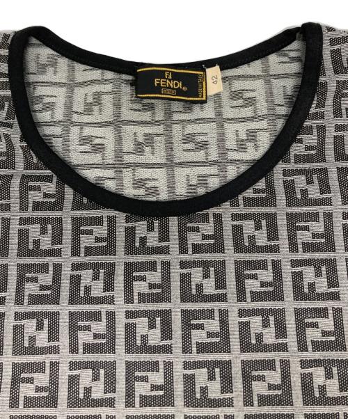 FENDI（フェンディ）FENDI (フェンディ) ズッカ柄半袖カットソー グレー サイズ:42の古着・服飾アイテム