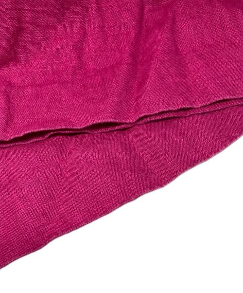 HUMAN WOMAN（ヒューマンウーマン）HUMAN WOMAN (ヒューマンウーマン) リネンタック入りバギーパンツ ピンク サイズ:Mの古着・服飾アイテム