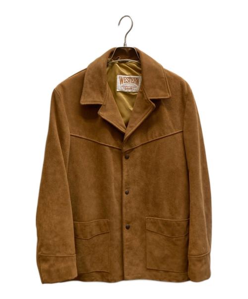 Schott（ショット）Schott (ショット) ウェスタンスエードレザージャケット/398 ブラウン サイズ:38の古着・服飾アイテム