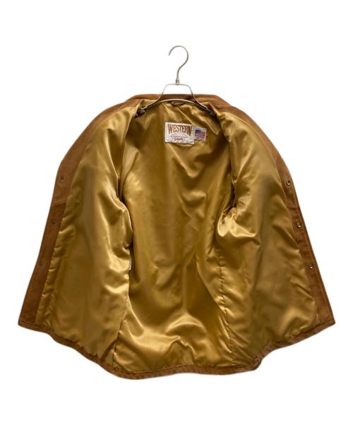 Schott（ショット）Schott (ショット) ウェスタンスエードレザージャケット/398 ブラウン サイズ:38の古着・服飾アイテム