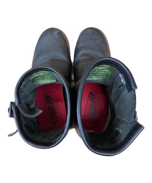 AVIREX（アヴィレックス）AVIREX (アヴィレックス) エンジニアブーツ ブラック サイズ:US8.5/EUR41の古着・服飾アイテム