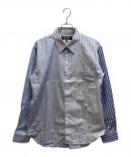 COMME des GARCONS HOMME DEUXコムデギャルソン オム ドゥ）の古着「ストライプシャツ/DQ-B025」｜ブルー