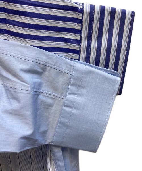 COMME des GARCONS HOMME DEUX（コムデギャルソン オム ドゥ）COMME des GARCONS HOMME DEUX (コムデギャルソン オム ドゥ) ストライプシャツ/DQ-B025 ブルー サイズ:Mの古着・服飾アイテム