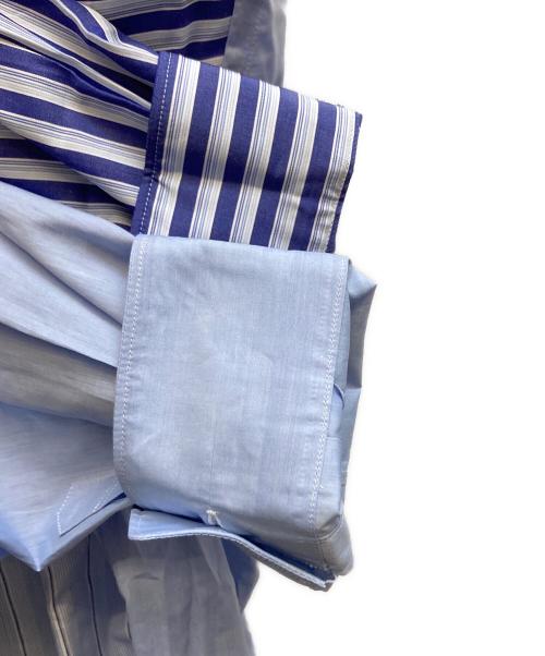 COMME des GARCONS HOMME DEUX（コムデギャルソン オム ドゥ）COMME des GARCONS HOMME DEUX (コムデギャルソン オム ドゥ) ストライプシャツ/DQ-B025 ブルー サイズ:Mの古着・服飾アイテム