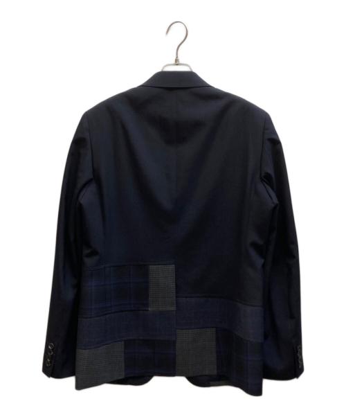 COMME des GARCONS HOMME DEUX（コムデギャルソン オム ドゥ）COMME des GARCONS HOMME DEUX (コムデギャルソン オム ドゥ) Wool Tropical × Wool Check./DQ-J032 ネイビー サイズ:Mの古着・服飾アイテム