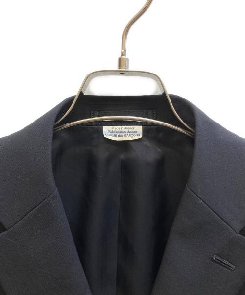 COMME des GARCONS HOMME DEUX（コムデギャルソン オム ドゥ）COMME des GARCONS HOMME DEUX (コムデギャルソン オム ドゥ) Wool Tropical × Wool Check./DQ-J032 ネイビー サイズ:Mの古着・服飾アイテム