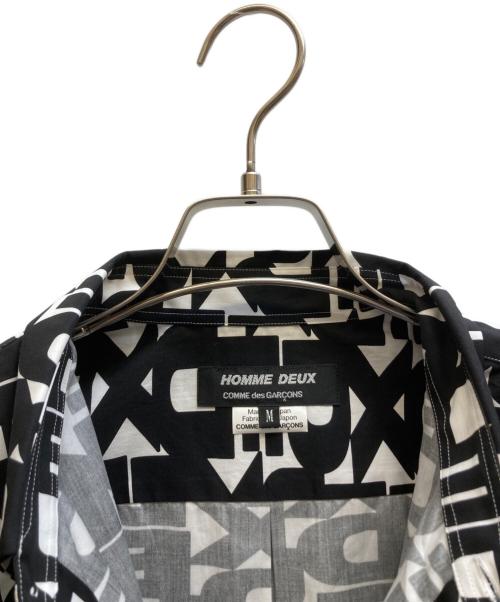 COMME des GARCONS HOMME DEUX（コムデギャルソン オム ドゥ）COMME des GARCONS HOMME DEUX (コムデギャルソン オム ドゥ) デザインシャツ ブラック サイズ:Mの古着・服飾アイテム