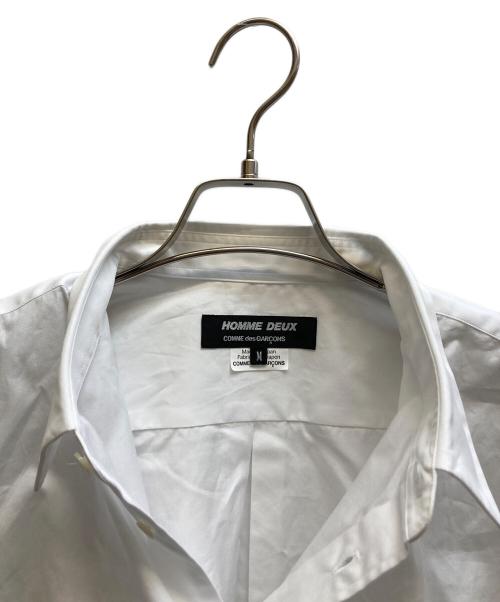 COMME des GARCONS HOMME DEUX（コムデギャルソン オム ドゥ）COMME des GARCONS HOMME DEUX (コムデギャルソン オム ドゥ) メッシュシガーポケットシャツ/DQ-B045 ホワイト サイズ:Mの古着・服飾アイテム