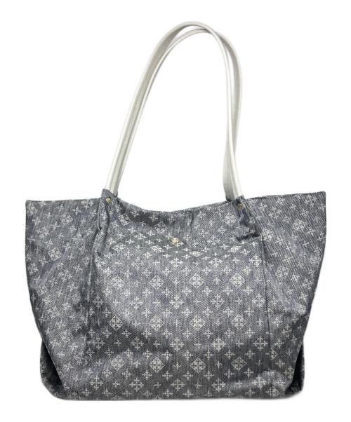russet（ラシット）russet (ラシット) デニムプリントトートバッグ グレーの古着・服飾アイテム