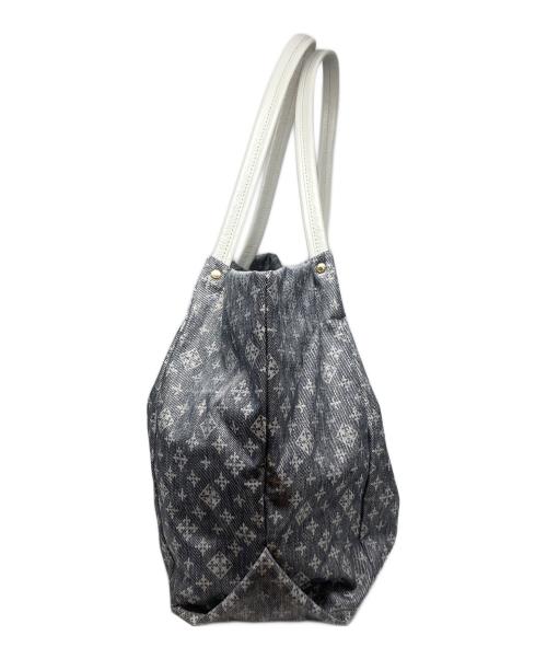 russet（ラシット）russet (ラシット) デニムプリントトートバッグ グレーの古着・服飾アイテム