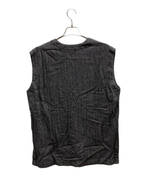 KAGURE（カグレ）kagure (カグレ) Vネックロングベスト ブラック サイズ:Freeの古着・服飾アイテム
