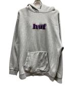 HUFハフ）の古着「MADISON HEAVYWEIGHT P/O HOODIE/FL00193」｜グレー