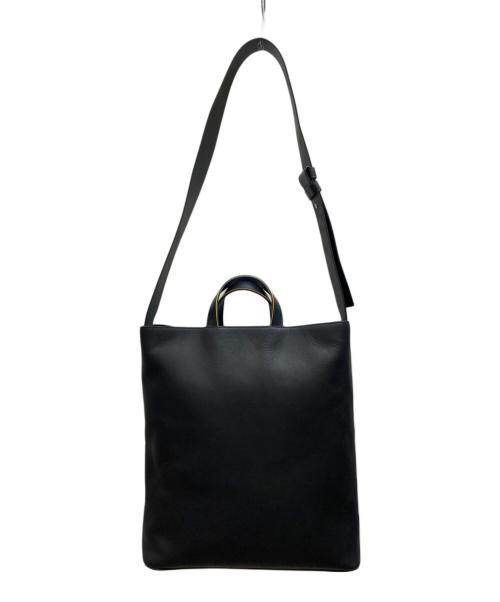 PAUL SMITH（ポールスミス）PAUL SMITH (ポールスミス) ストライプカラードエッジ トートバッグ ロゴ / N021T ブラックの古着・服飾アイテム