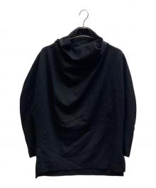 IIROT（イロット）の古着「Double jersey drape pullover」｜ブラック