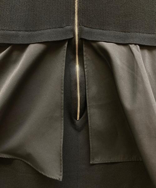 Adam et Rope（アダム エ ロペ）Adam et Rope (アダム エ ロペ) プラムコンビニットワンピース/GAE-25070 ブラック サイズ:FREEの古着・服飾アイテム