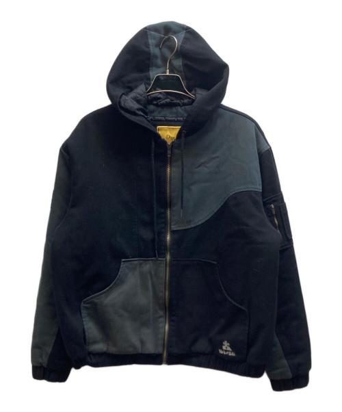 Dime（ダイム）Dime (ダイム) Panel Denim Hooded Bomber ブラック サイズ:Lの古着・服飾アイテム