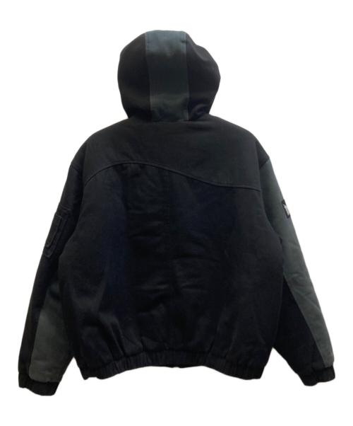 Dime（ダイム）Dime (ダイム) Panel Denim Hooded Bomber ブラック サイズ:Lの古着・服飾アイテム