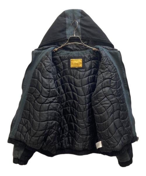 Dime（ダイム）Dime (ダイム) Panel Denim Hooded Bomber ブラック サイズ:Lの古着・服飾アイテム