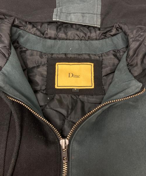 Dime（ダイム）Dime (ダイム) Panel Denim Hooded Bomber ブラック サイズ:Lの古着・服飾アイテム