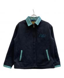 CALEE（キャリー）の古着「LOGO EMBROIDERY SPORTS TYPE JACET」｜ブラック