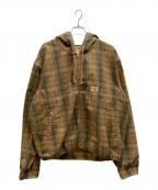 stussyステューシー）の古着「フーデッドワークジャケット」｜ブラウン