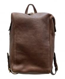 土屋鞄（ツチヤカバン）の古着「トーンオイルヌメソフトミディアムパックパック」｜ブラウン