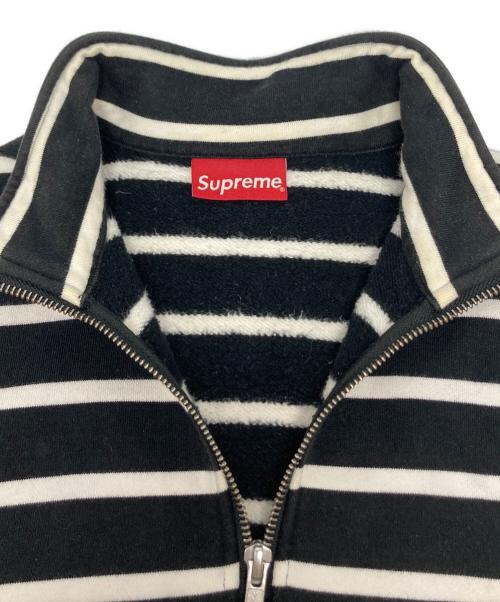 SUPREME（シュプリーム）SUPREME (シュプリーム) Stripped Half Zip Sweat ブラック サイズ:Sの古着・服飾アイテム