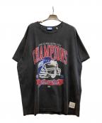KITHキス）の古着「NFL Giants Superbowl Vintage Tee/KHM031621」｜ブラック
