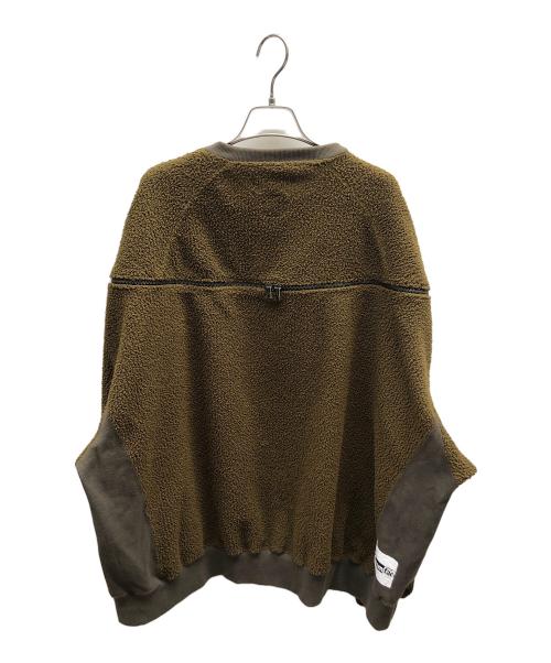 FACETASM（ファセッタズム）FACETASM (ファセッタズム) FLEECE ZIPPER SWEAT ブラウン サイズ:5の古着・服飾アイテム