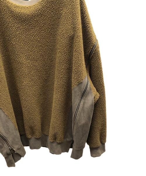 FACETASM（ファセッタズム）FACETASM (ファセッタズム) FLEECE ZIPPER SWEAT ブラウン サイズ:5の古着・服飾アイテム