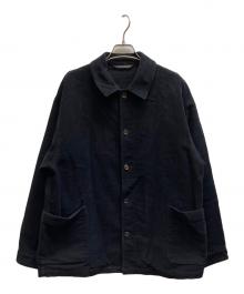 STEVEN ALAN（スティーブンアラン）の古着「BRSH MOLE SKIN COVERALL/カバーオール/8125-186-0614」｜ブラック