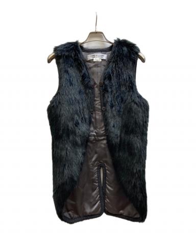 BLACK COMME des GARÇONS ブラックファーベスト Lサイズ 中古・古着通販】COMME des GARCONS COMME des GARCONS