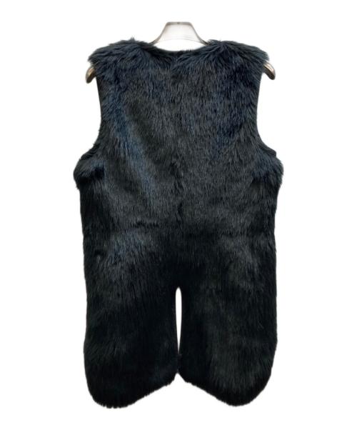 COMME des GARCONS COMME des GARCONS（コムデギャルソン コムデギャルソン）COMME des GARCONS COMME des GARCONS (コムデギャルソン コムデギャルソン) フェイクファーベスト ブラック サイズ:Sの古着・服飾アイテム