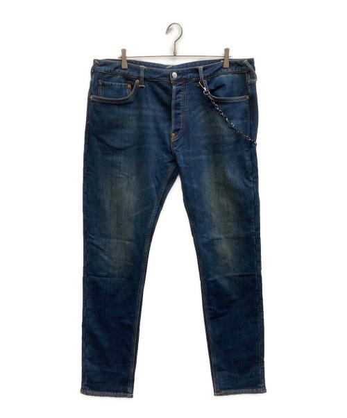 EVISU（エヴィス）EVISU (エヴィス) ナバホスタイルタペストリーカモメプリントポケットキャロットフィットジーンズ/2EAHTM4JE104617DN インディゴ サイズ:36×34の古着・服飾アイテム