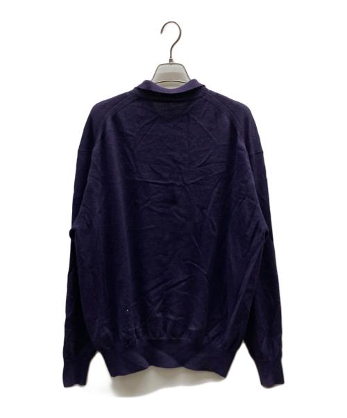 crepuscule（クレプスキュール）crepuscule (クレプスキュール) ポロニット / 2203-007 パープル サイズ:2の古着・服飾アイテム
