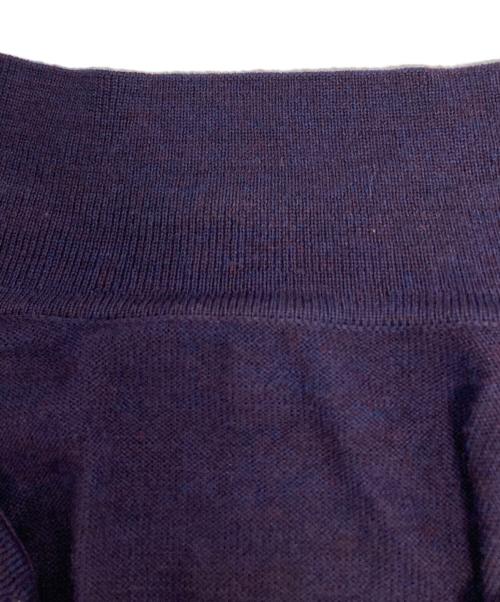 crepuscule（クレプスキュール）crepuscule (クレプスキュール) ポロニット / 2203-007 パープル サイズ:2の古着・服飾アイテム