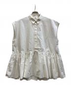 1er Arrondissementプルミエ アロンディスモン）の古着「タイプライターティアードブラウス/B1052AFB098」｜ホワイト