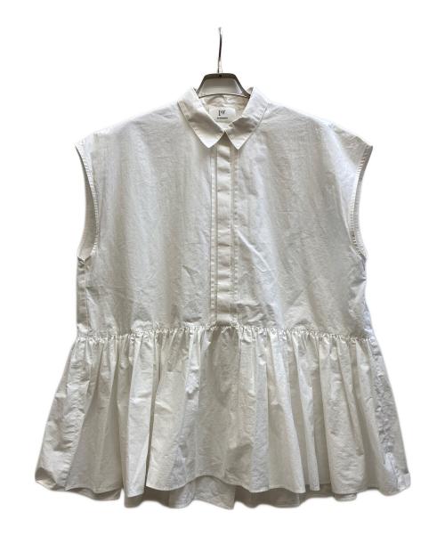 1er Arrondissement（プルミエ アロンディスモン）1er Arrondissement (プルミエ アロンディスモン) タイプライターティアードブラウス/B1052AFB098 ホワイト サイズ:Sの古着・服飾アイテム