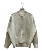 FRAMeWORKフレームワーク）の古着「ライトダブルクロスコクーンブラウス/26051220725010」｜ベージュ
