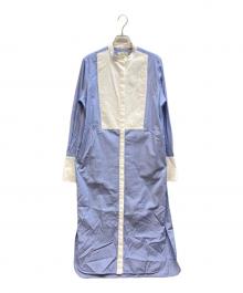 UNITED ARROWS（ユナイテッドアローズ）の古着「トーマスメイソンシャツワンピース/1526-215-3859」｜ブルー