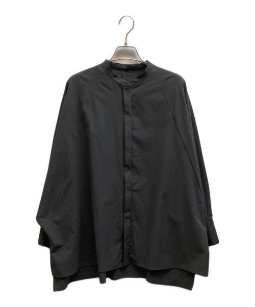 icB（アイシービー）icB (アイシービー) ヴィンテージスパンブロードバンドカラー長袖ブラウス/BLCYCW0417 グレー サイズ:4(9)の古着・服飾アイテム