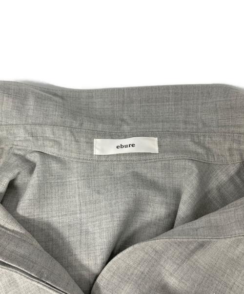 ebure（エブール）EBURE (エブール) ミドルビスウールボウタイ比翼ロングワンピース/4110300228 グレー サイズ:38の古着・服飾アイテム