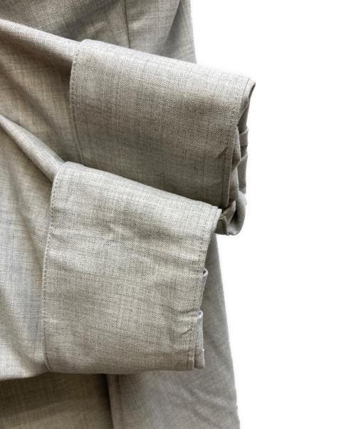 ebure（エブール）EBURE (エブール) ミドルビスウールボウタイ比翼ロングワンピース/4110300228 グレー サイズ:38の古着・服飾アイテム