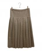 Lauren Manoogianローレン マヌージアン）の古着「Lauren Manoogian プリーツスカート / 27152415003」｜ベージュ