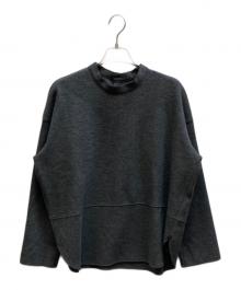 GALERIE VIE（ギャルリーヴィー）の古着「ウールミルドスムースバックオープンシャツ/23035403101」｜グレー