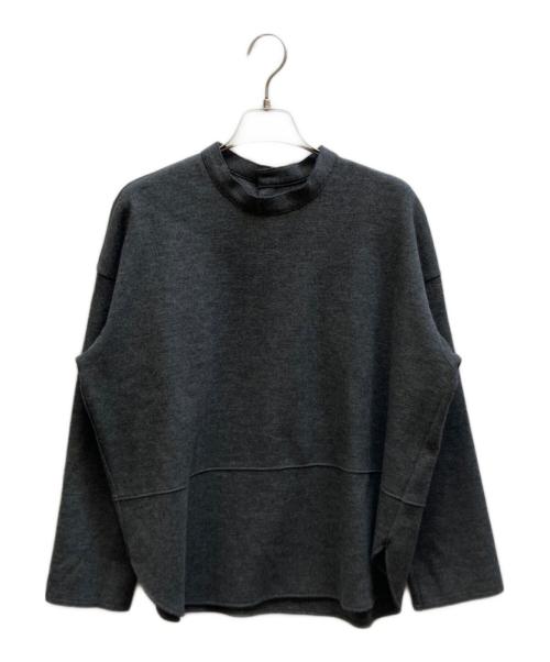 GALERIE VIE（ギャルリーヴィー）GALERIE VIE (ギャルリーヴィー) ウールミルドスムースバックオープンシャツ/23035403101 グレー サイズ:Fの古着・服飾アイテム