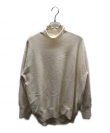 R（アール）の古着「ウールカシミヤ ロールネックニット」｜ベージュ