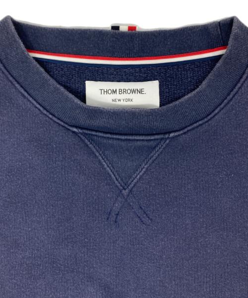 Thom Browne（トムブラウン）Thom Browne (トムブラウン) 4バークルーネックスウェット ネイビー サイズ:Lの古着・服飾アイテム