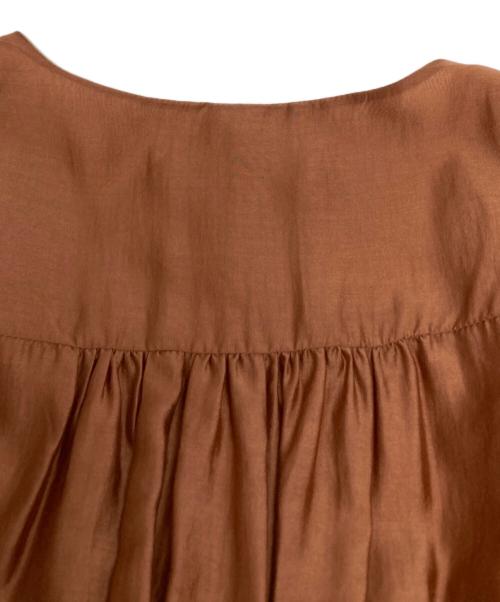 HER LIP TO（ハーリップトゥ）Her lip to (ハーリップトゥ) Airy Volume Sleeve Dress/1211305080 ブラウン サイズ:Sの古着・服飾アイテム